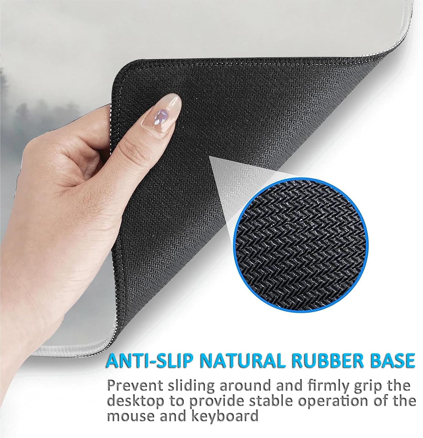 LL-COEUR XXL Gaming Mouse Pad Computer Keyboard Mat Office Desk Mat 120 x 60 cm (Colour 3, 1200 x 600 x 3 mm) - Image 6