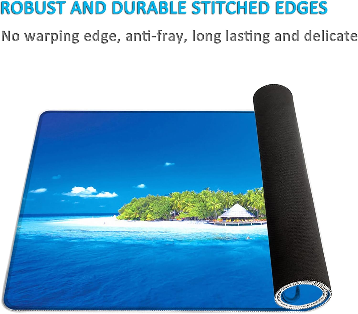 LL-COEUR XXL Landscape Mouse Pad Gaming Keyboard Mat Laptop Office Desk Mat (Blue, 1200 x 600 x 2 mm) - Image 4