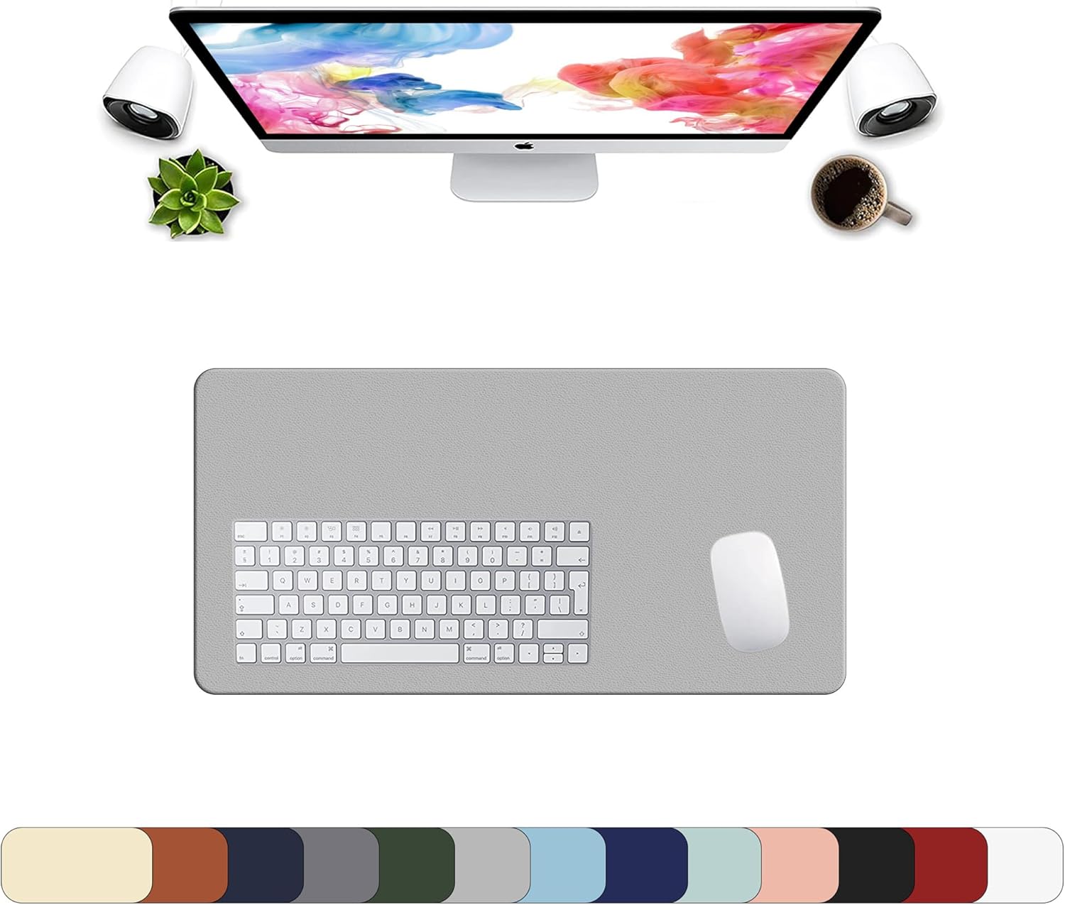 LL-COEUR XXL Leather Mouse Pad Gaming Keyboard Mat Waterproof Table Mat (Red Wine, 1000 x 500 x 2 mm) - Image 60