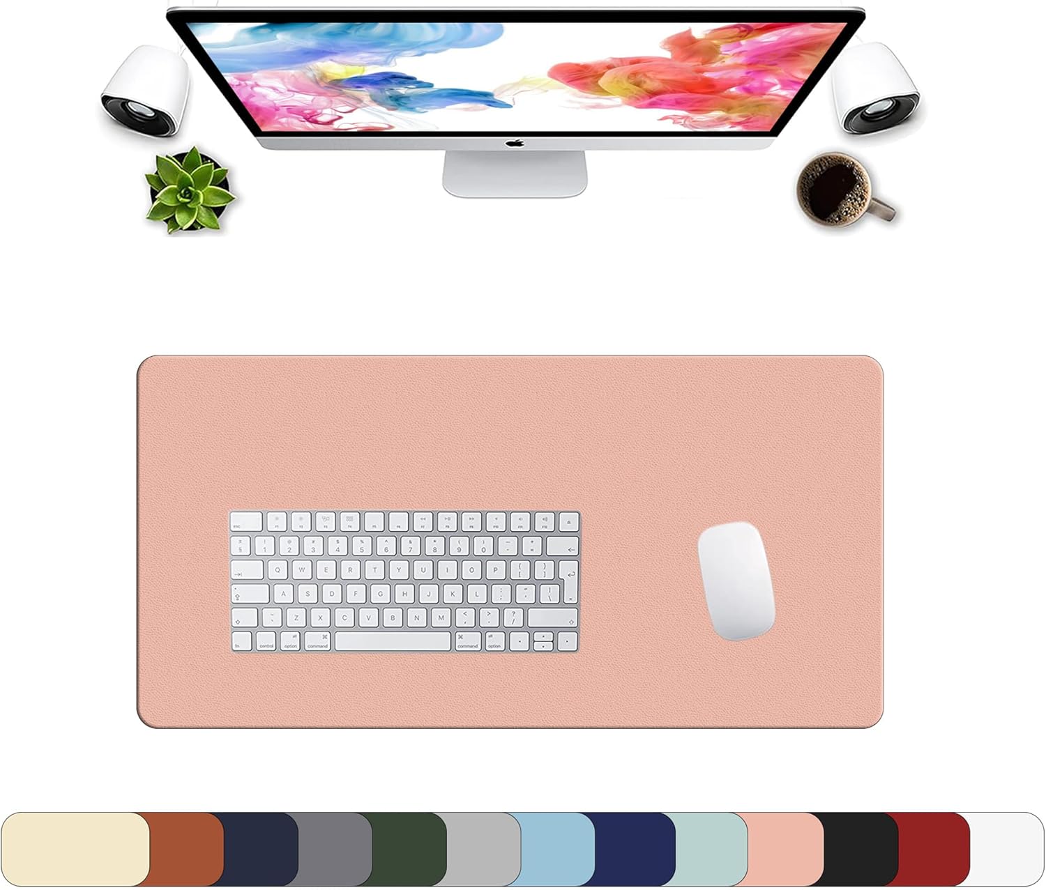 LL-COEUR XXL Leather Mouse Pad Gaming Keyboard Mat Waterproof Table Mat (Red Wine, 1000 x 500 x 2 mm) - Image 55