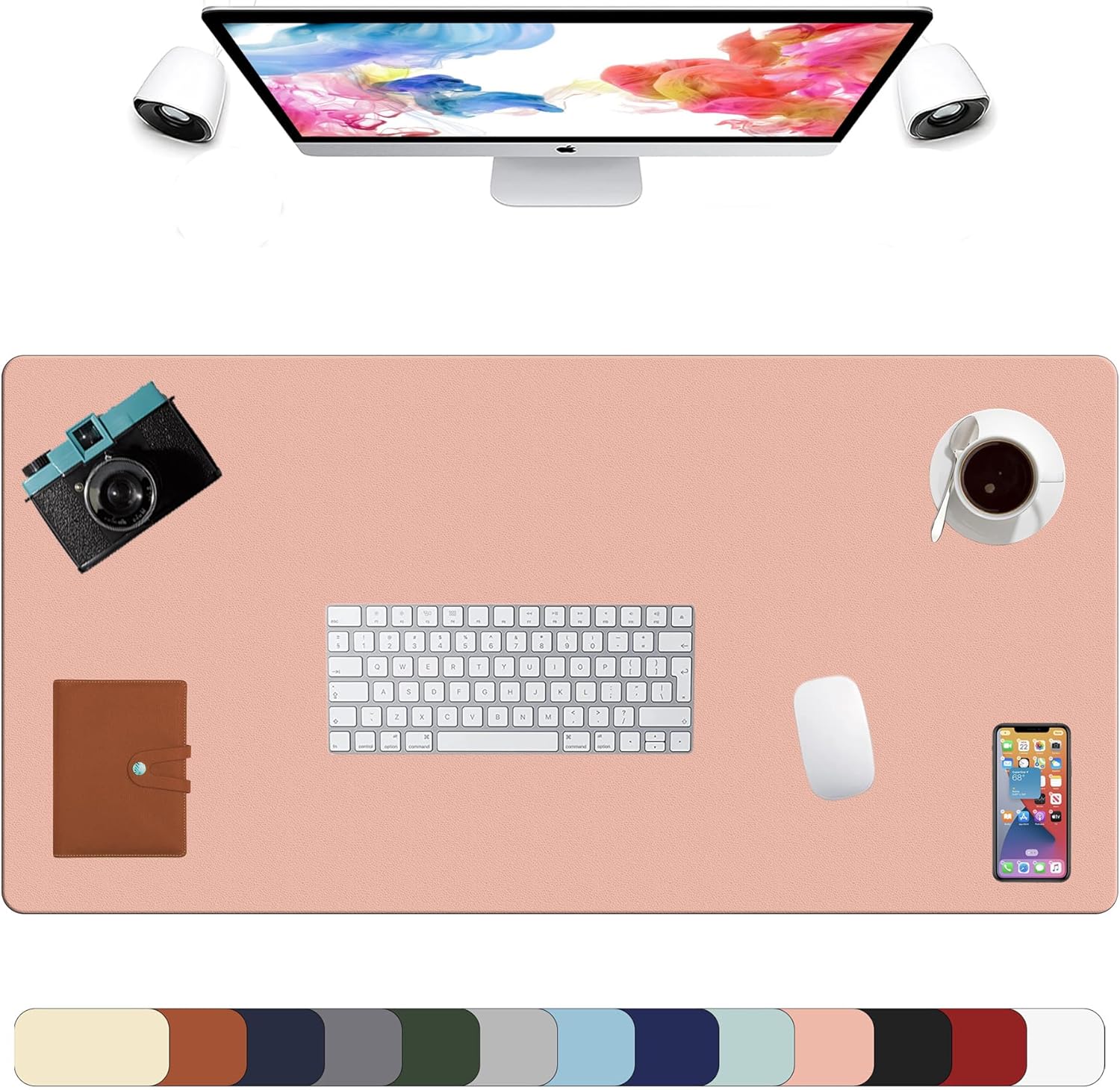 LL-COEUR XXL Leather Mouse Pad Gaming Keyboard Mat Waterproof Table Mat (Red Wine, 1000 x 500 x 2 mm) - Image 24