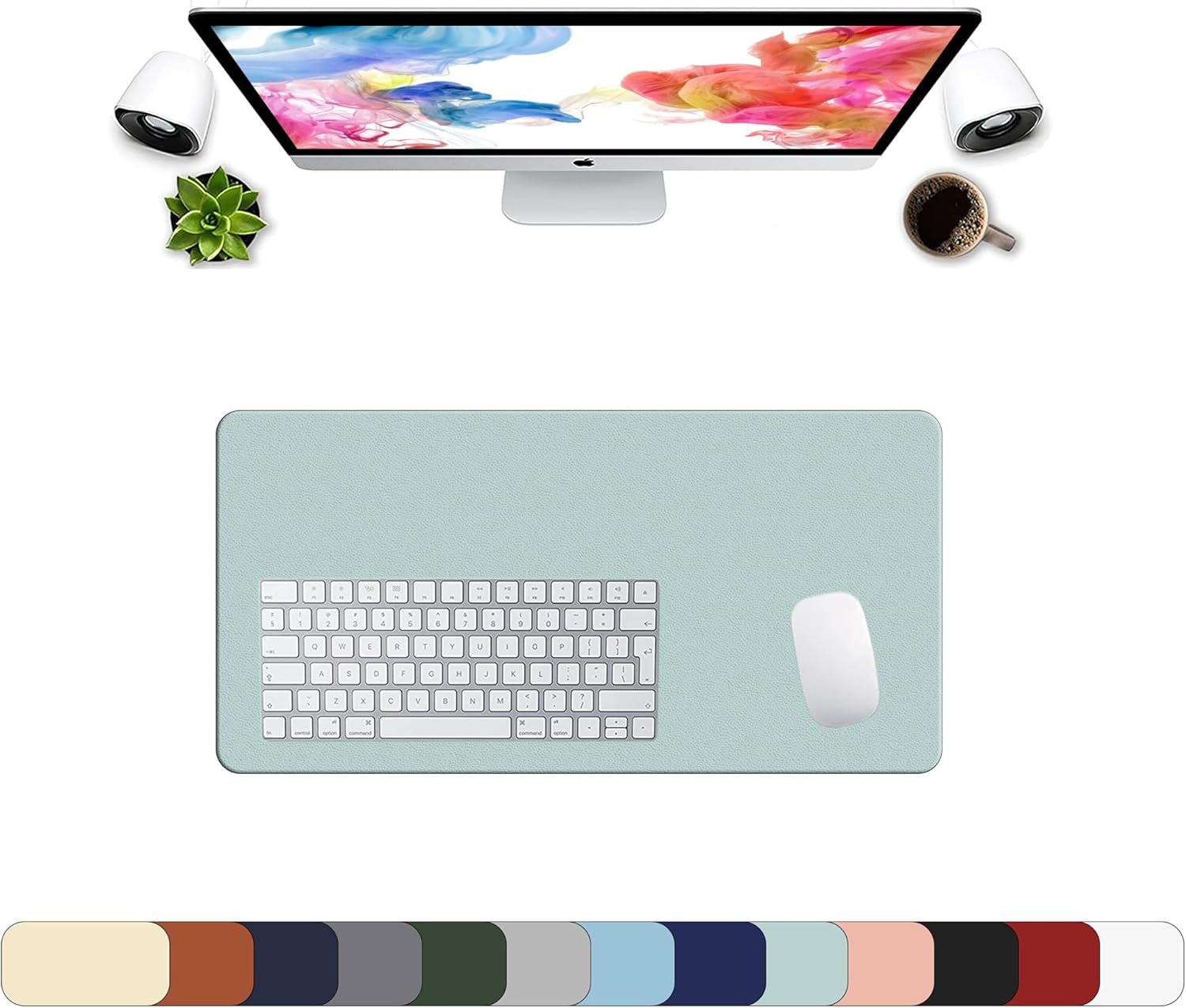 LL-COEUR XXL Leather Mouse Pad Gaming Keyboard Mat Waterproof Table Mat (Red Wine, 1000 x 500 x 2 mm) - Image 32