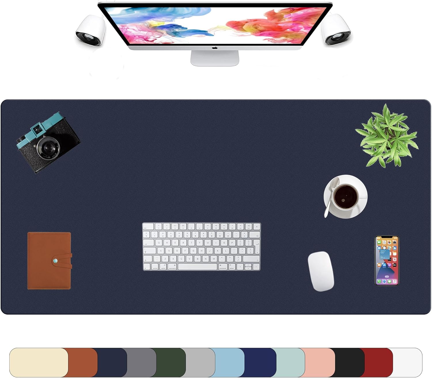 LL-COEUR XXL Leather Mouse Pad Gaming Keyboard Mat Waterproof Table Mat (Red Wine, 1000 x 500 x 2 mm) - Image 31