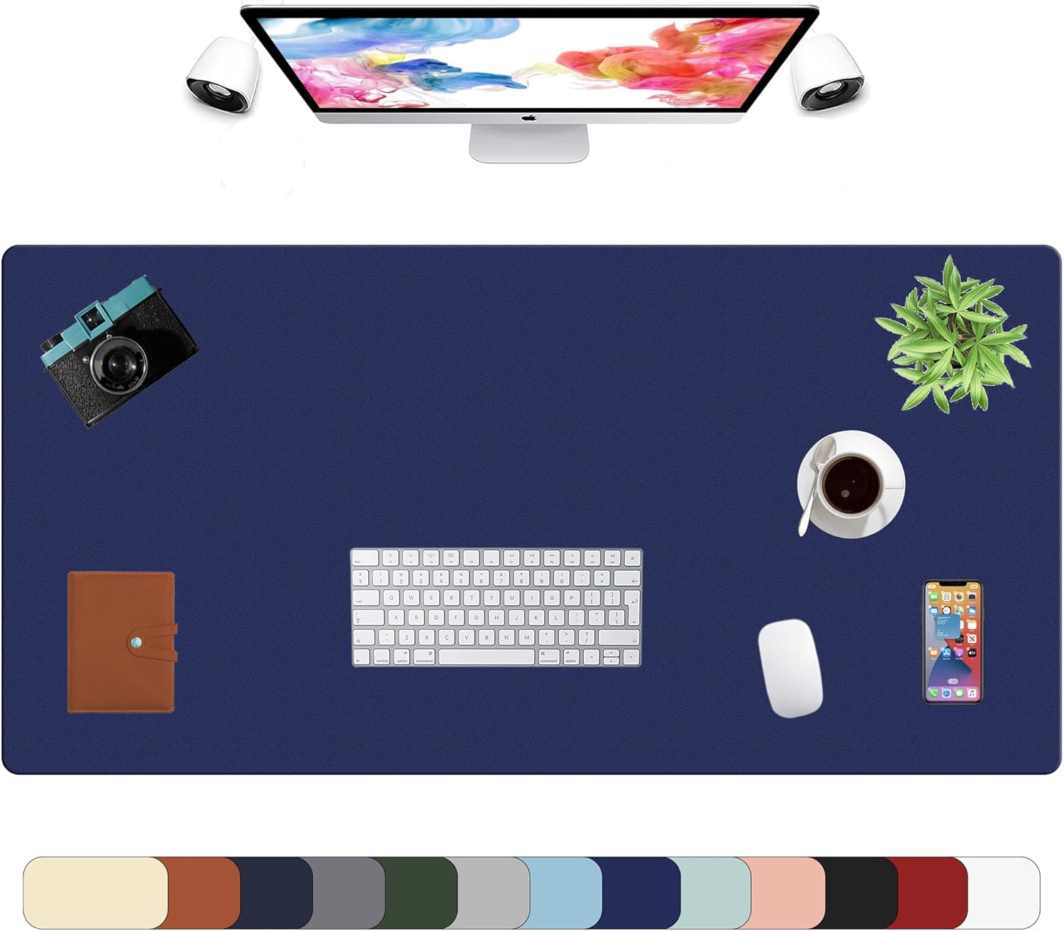 LL-COEUR XXL Leather Mouse Pad Gaming Keyboard Mat Waterproof Table Mat (Red Wine, 1000 x 500 x 2 mm) - Image 27