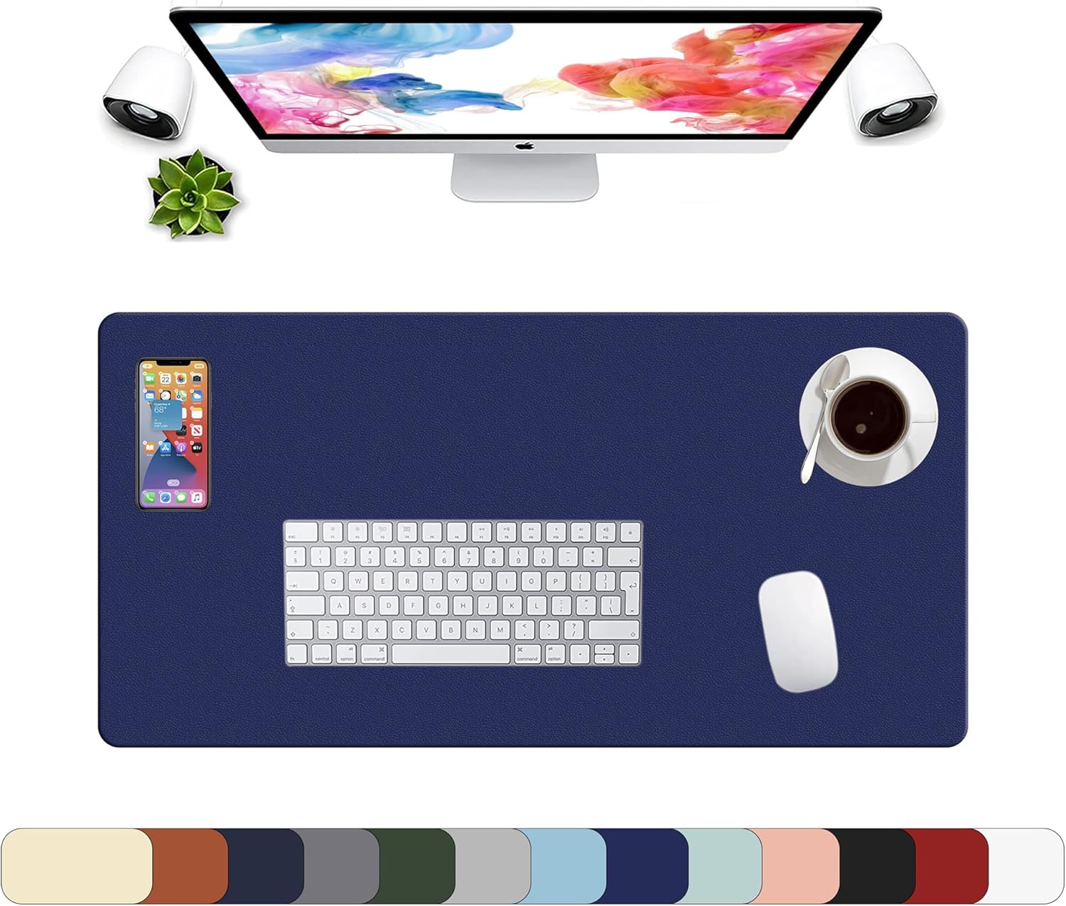 LL-COEUR XXL Leather Mouse Pad Gaming Keyboard Mat Waterproof Table Mat (Red Wine, 1000 x 500 x 2 mm) - Image 11