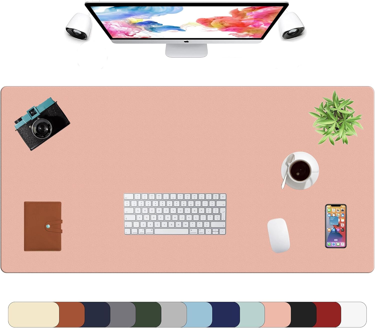 LL-COEUR XXL Leather Mouse Pad Gaming Keyboard Mat Waterproof Table Mat (Red Wine, 1000 x 500 x 2 mm) - Image 50