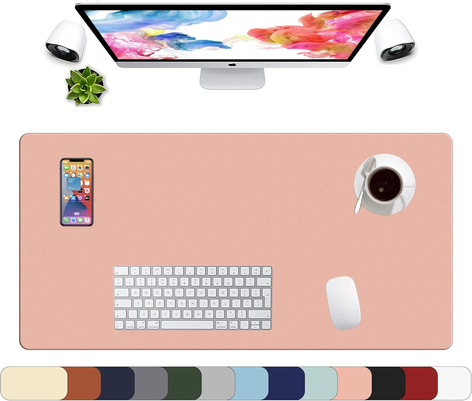 LL-COEUR XXL Leather Mouse Pad Gaming Keyboard Mat Waterproof Table Mat (Red Wine, 1000 x 500 x 2 mm) - Image 19