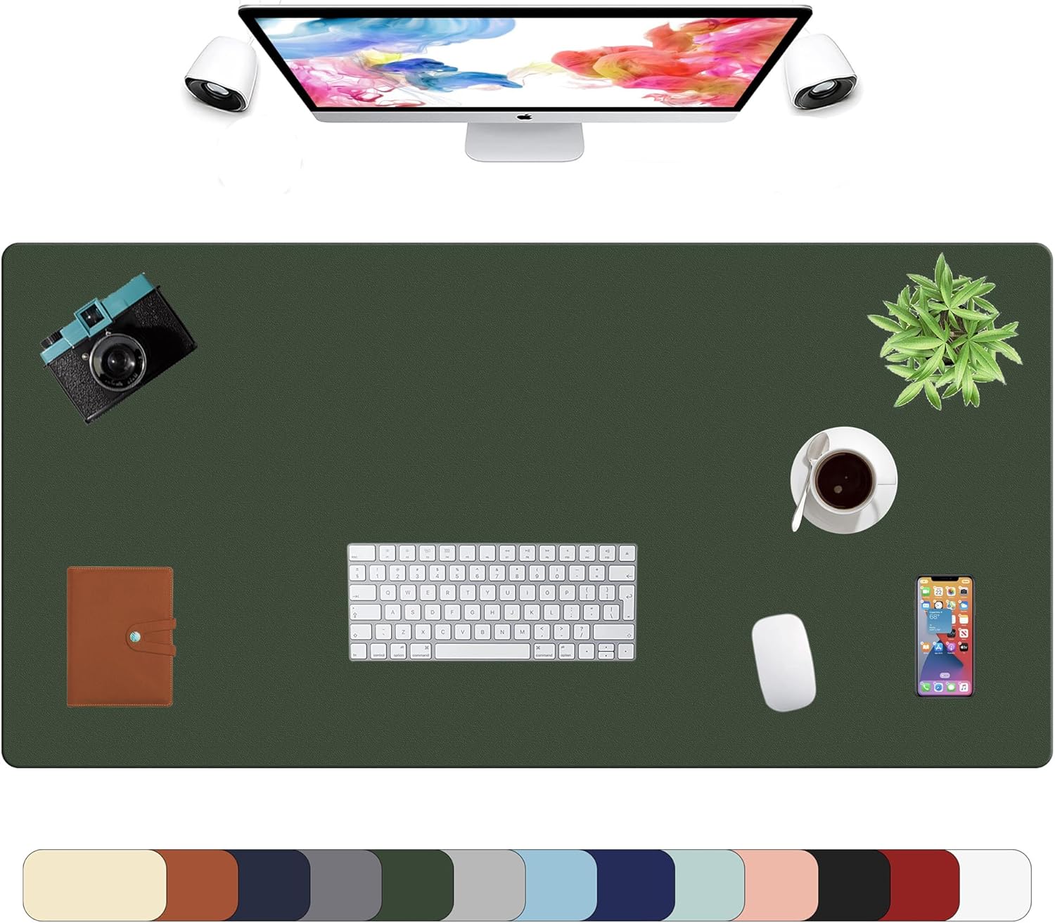 LL-COEUR XXL Leather Mouse Pad Gaming Keyboard Mat Waterproof Table Mat (Red Wine, 1000 x 500 x 2 mm) - Image 59