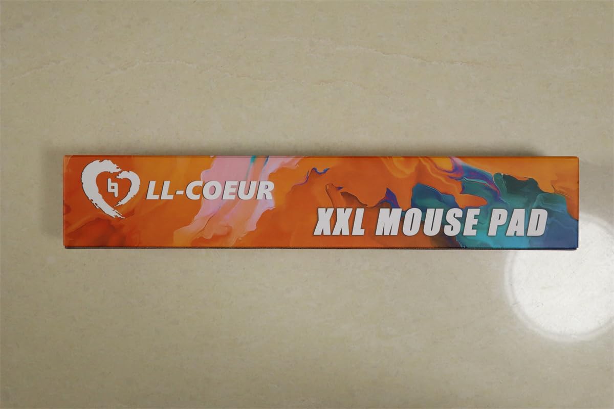 LL-COEUR XXL Mouse Pad Gaming Play Mat Computer Laptop Office Table Mat 1000x500x3mm (Colour 1) - Image 7