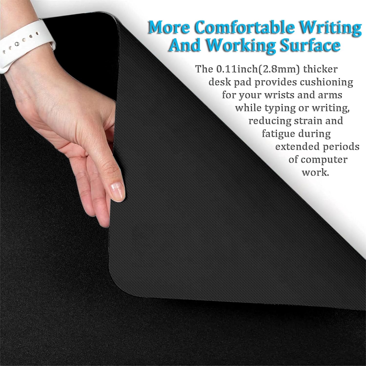 LL-COEUR XXL PVC Mouse Pad Gaming Keyboard Mat Waterproof Table Mat (Black, 1000 x 450 x 2.8 mm) - Image 4