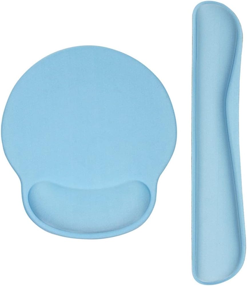 LLLSSS Ergonomics Memory Foam Mouse Pad with Wrist Rest Hand Wrist Mouse Pad Rubber Base(Black) - Image 7