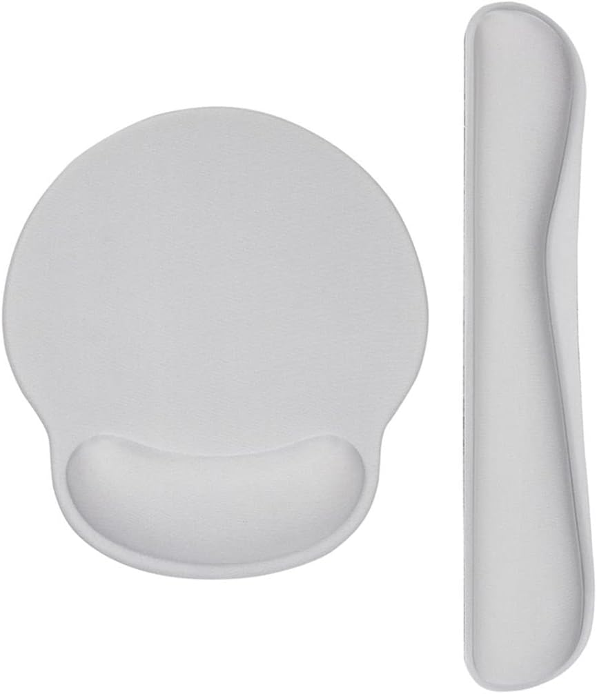 LLLSSS Ergonomics Memory Foam Mouse Pad with Wrist Rest Hand Wrist Mouse Pad Rubber Base(Black) - Image 5