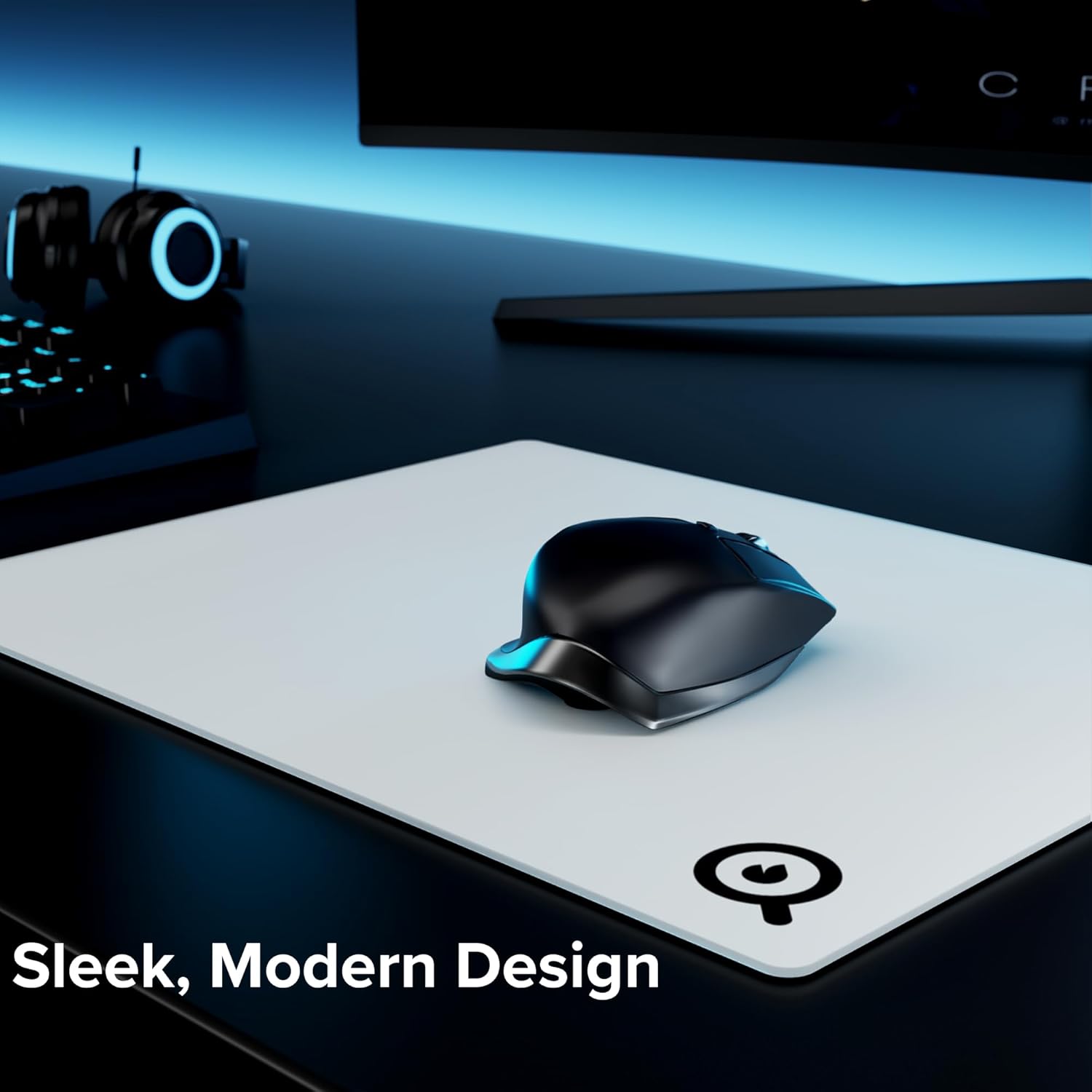 Magnifire USA XL Glass Mousepad, Professional and Gaming Mouse Pad for Speed and Precision, Extra Large Surface for Home or Office Desks - Great for Gamers, Architects, & Designers 16 Inch x 20 Inch - Image 2