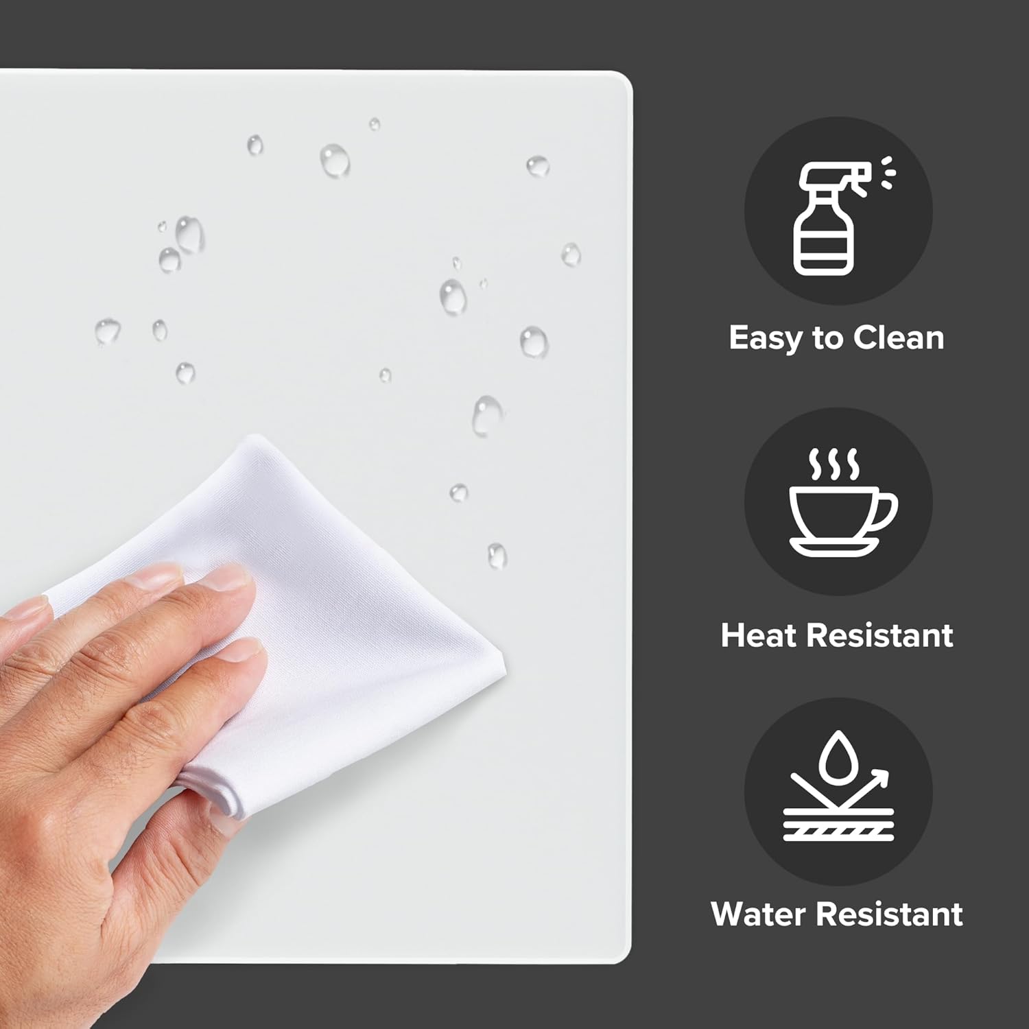 Magnifire USA XL Glass Mousepad, Professional and Gaming Mouse Pad for Speed and Precision, Extra Large Surface for Home or Office Desks - Great for Gamers, Architects, & Designers 16 Inch x 20 Inch - Image 3