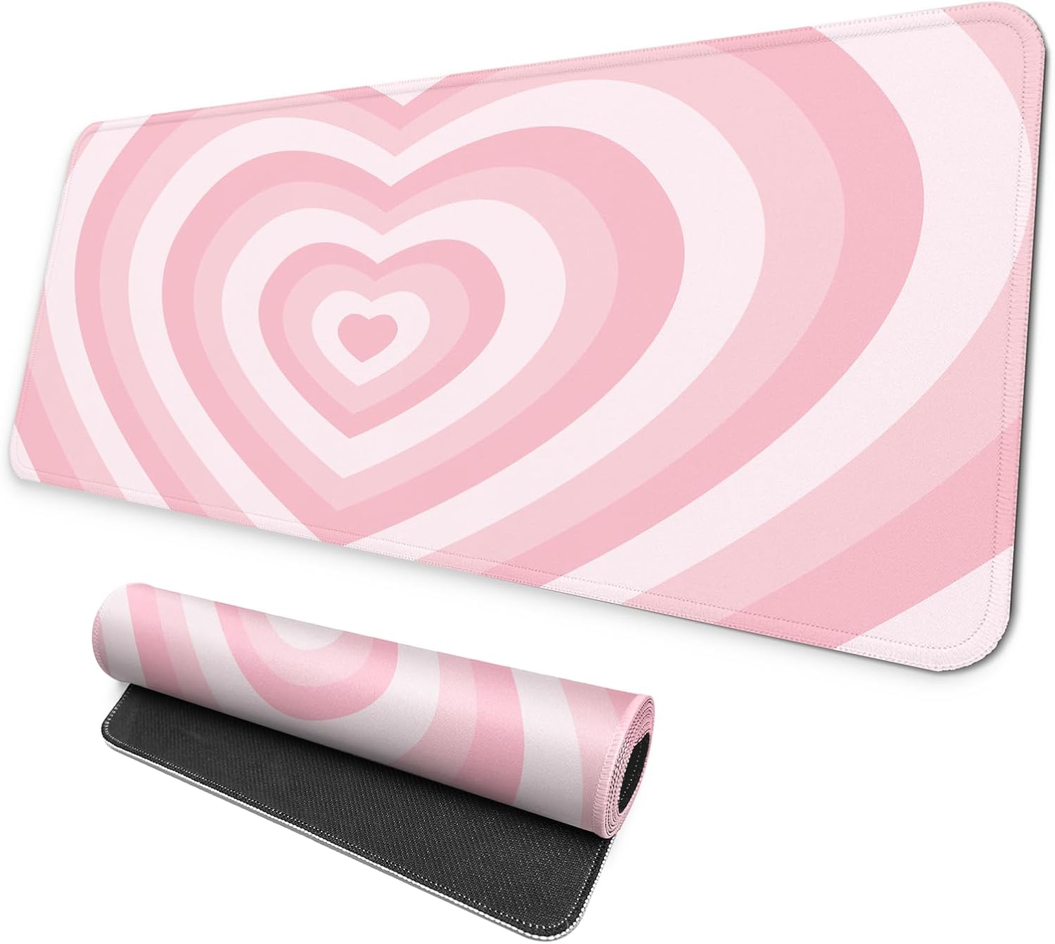 MAY FLOWER Large Gaming Mouse Pad, Full Keyboard Mat, Long Laptop Mousepad, Computer Mouse Mat for Home and Office, Anti-Slip Rubber Base, 31.5 x 11.8 Inches (Grey White Topographic Map) - Image 12