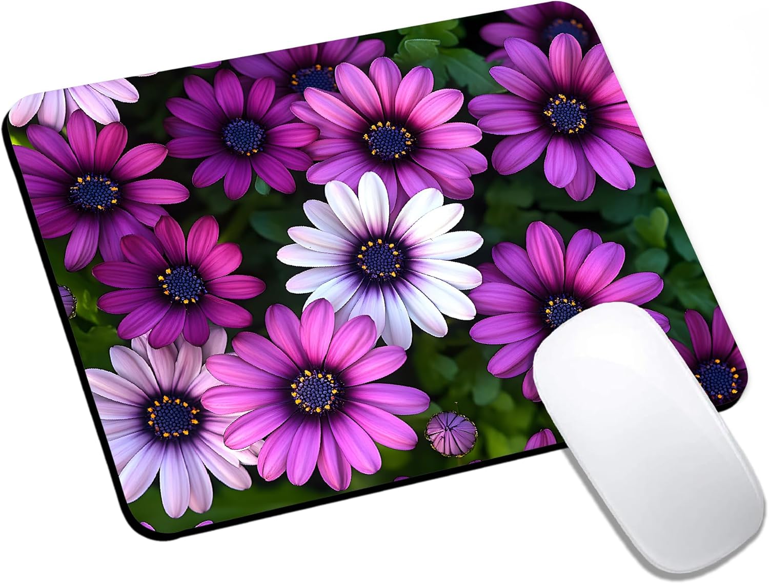 Mouse Pad, Cute Abstract Mountain Forest Mouse Pads for Desk, 9.5" x 7.9" Non-Slip Rubber Base Computer Mousepad with Women, Portable Square Design for Wireless Mouse and Pad Laptop Office & Travel - Image 8