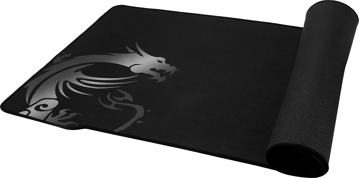 MSI Agility GD70 - XXL Extended Gaming Mouse Pad, Silk Gaming Fabric Surface, Soft Seamed Edges, Anti-Slip Base - 900 x 400 x 3 mm - Image 5