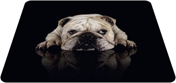 Nicokee Bulldog Gaming Mousepad Little Funny Dog Bulldog Mouse Pad Mouse Mat for Computer Desk Laptop Office 9.5 X 7.9 Inch Non-Slip Rubber - Image 5