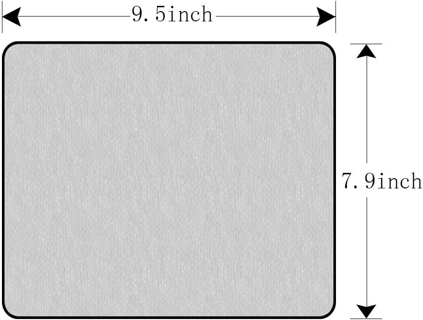 Nicokee Bulldog Gaming Mousepad Little Funny Dog Bulldog Mouse Pad Mouse Mat for Computer Desk Laptop Office 9.5 X 7.9 Inch Non-Slip Rubber - Image 3