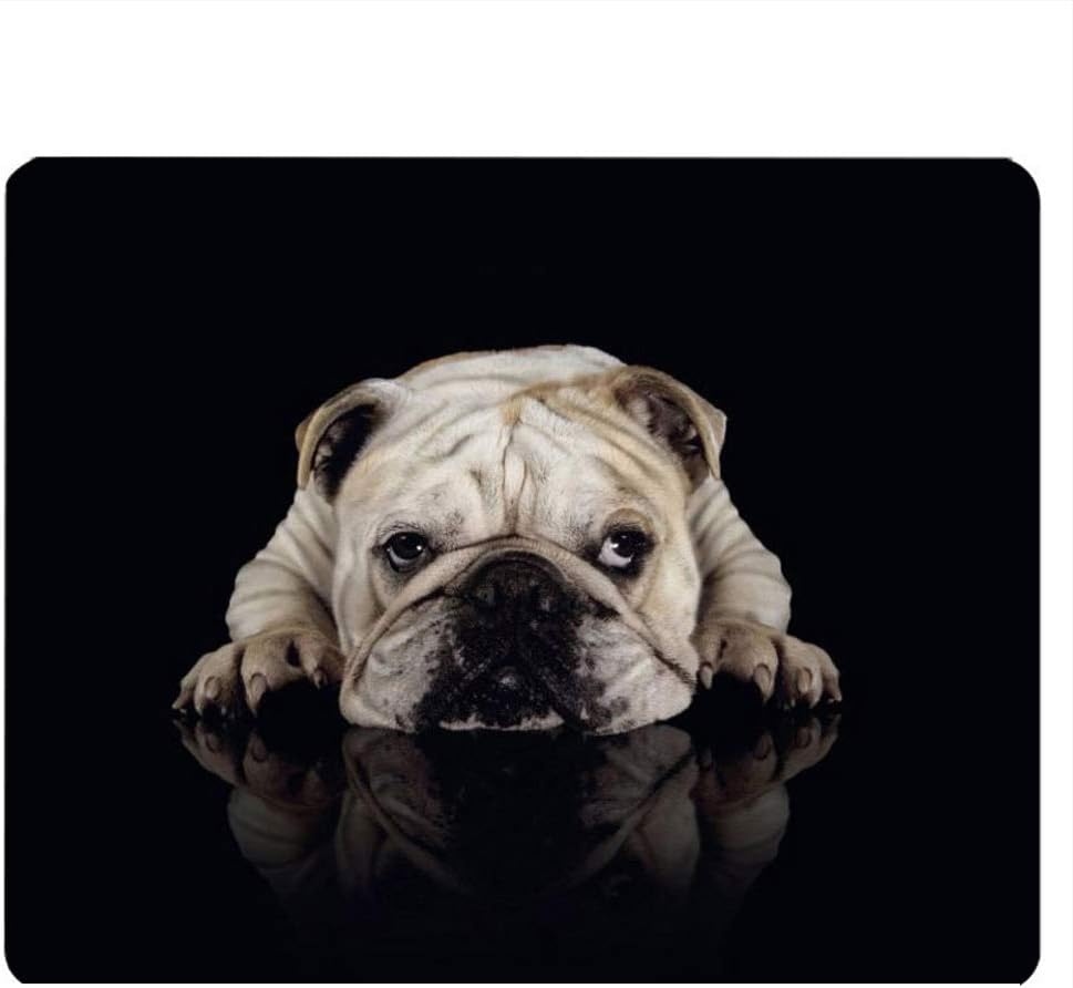 Nicokee Bulldog Gaming Mousepad Little Funny Dog Bulldog Mouse Pad Mouse Mat for Computer Desk Laptop Office 9.5 X 7.9 Inch Non-Slip Rubber