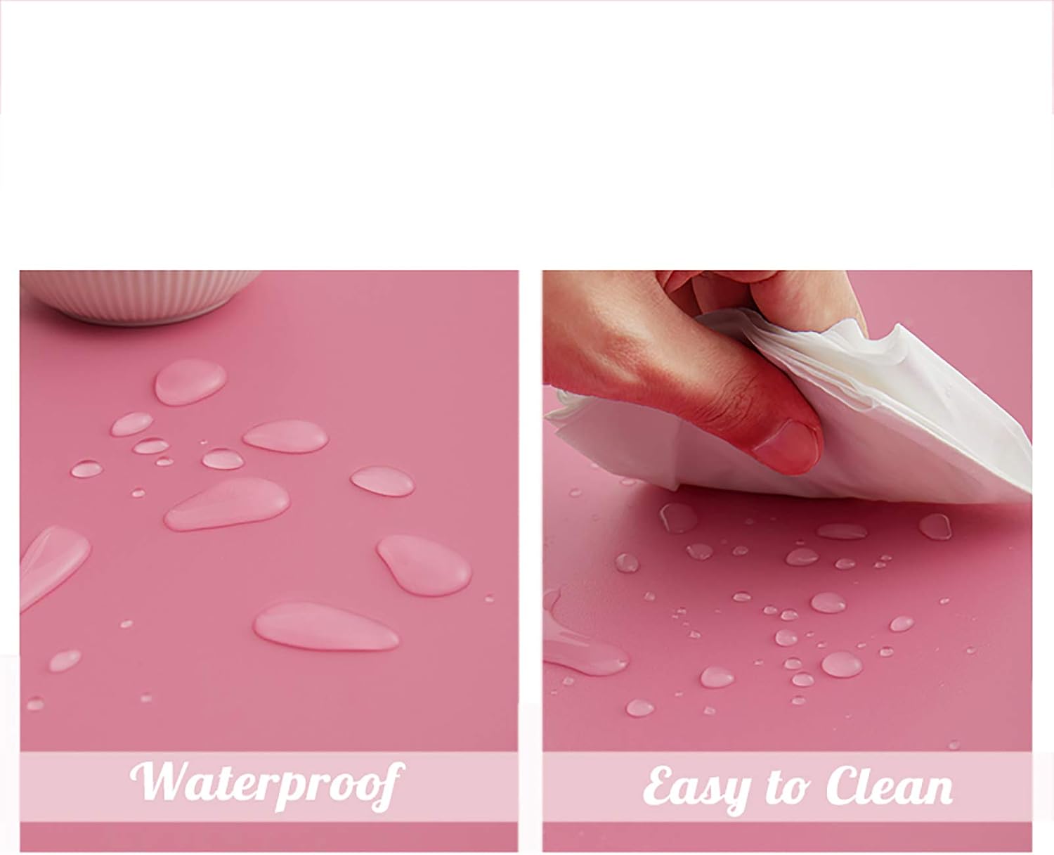 Nileco Large Pu Leather Mouse Pad,Waterproof Matte Surface Multi Function Mouse Mat for Computer PC Laptop Computer Desk Pad-Black 50x100x0.3cm - Image 5