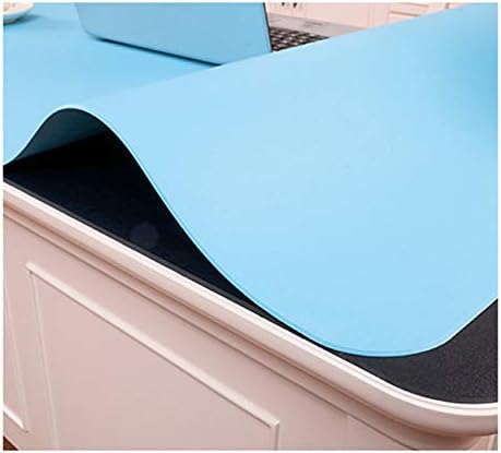 Nileco Large Pu Leather Mouse Pad,Waterproof Matte Surface Multi Function Mouse Mat for Computer PC Laptop Computer Desk Pad-Black 50x100x0.3cm - Image 4