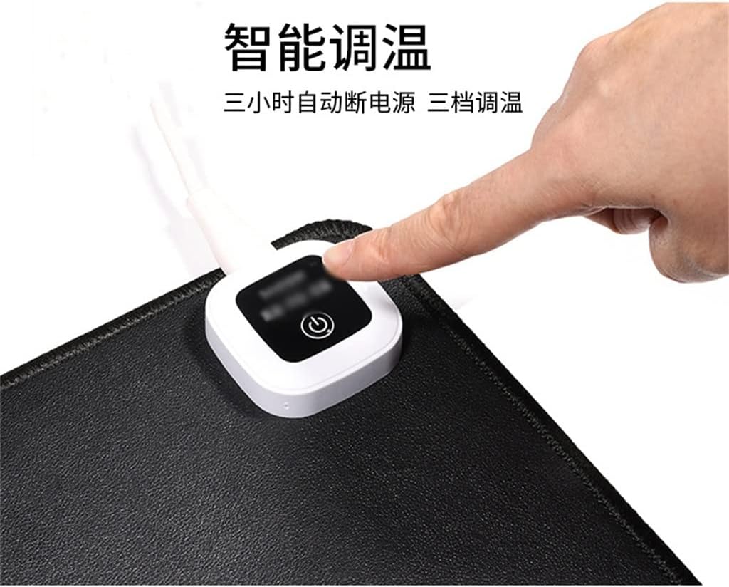 Oversized Mouse Pad Winter Office Heated Desk Pad Leather Keyboard Pad - Image 5