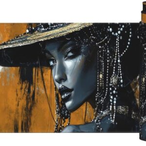 Sexy Mouse Pad Woman Desk Mat, Large Mouse Pad 39.4x19.7 inch, XXL Mousepad with Non-Slip Rubber Base, Waterproof Computer Keyboard Mat with Stitched Edges, Gaming Mousepad for Desk Office Decor Q692