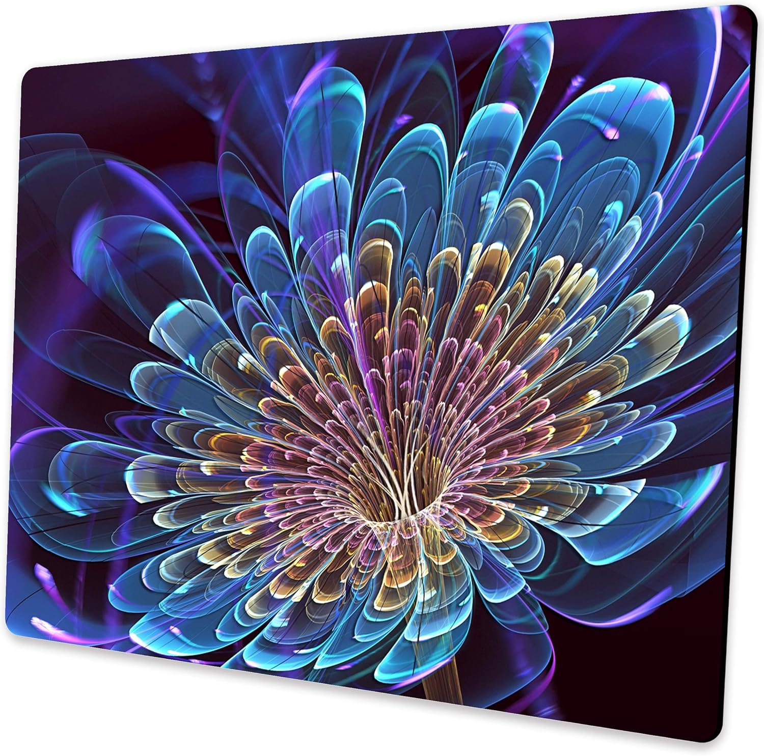 SHALYSONG Galaxy Mouse pad, Orange and Cyan Nebula Mouse Pads Office Computer Mousepad, Non-Slip Washable Small Mouse mat 9.5 X 7.9 inch - Image 9
