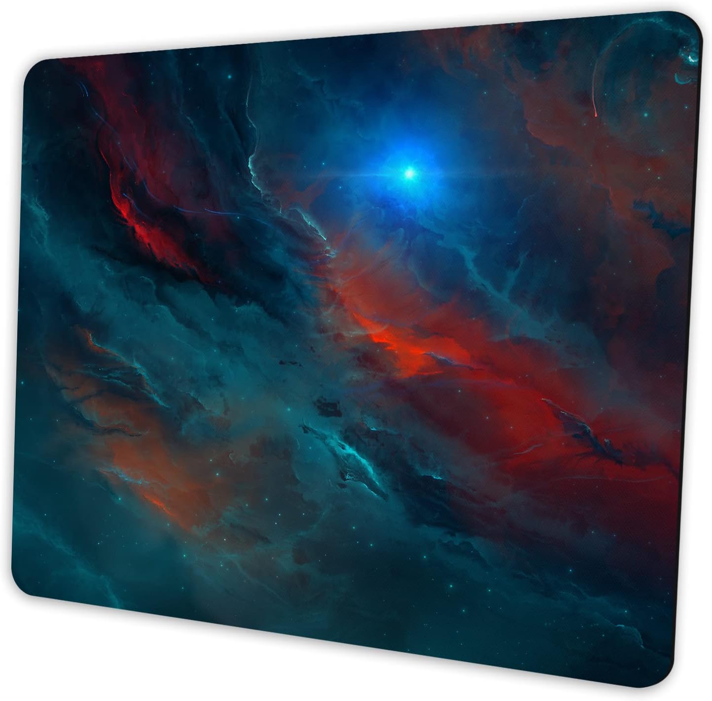 SHALYSONG Galaxy Mouse pad, Orange and Cyan Nebula Mouse Pads Office Computer Mousepad, Non-Slip Washable Small Mouse mat 9.5 X 7.9 inch - Image 11