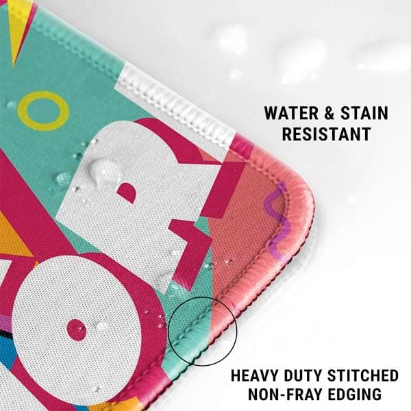 Skinit Extra Large Gaming Mouse Pad - Officially Licensed She Rox My World Design with Stitched Edges, Waterproof, Non-Slip Rubber Base, Desk Mat for Keyboard & Mouse, 35.75" x 15.4" inches - Image 3