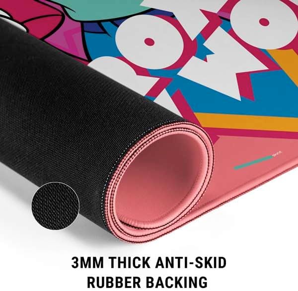 Skinit Extra Large Gaming Mouse Pad - Officially Licensed She Rox My World Design with Stitched Edges, Waterproof, Non-Slip Rubber Base, Desk Mat for Keyboard & Mouse, 35.75" x 15.4" inches - Image 4
