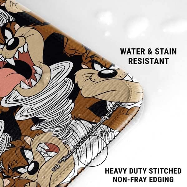 Skinit Extra Large Gaming Mouse Pad - Officially Licensed Taz Super Sized Pattern Design with Stitched Edges, Waterproof, Non-Slip Rubber Base, Desk Mat for Keyboard & Mouse, 35.75" x 15.4" inches - Image 3