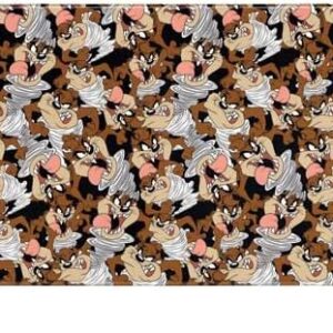 Skinit Extra Large Gaming Mouse Pad - Officially Licensed Taz Super Sized Pattern Design with Stitched Edges, Waterproof, Non-Slip Rubber Base, Desk Mat for Keyboard & Mouse, 35.75" x 15.4" inches