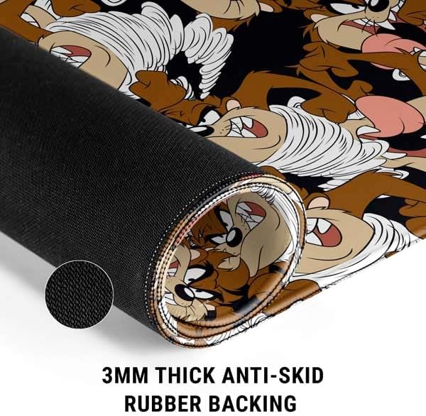 Skinit Extra Large Gaming Mouse Pad - Officially Licensed Taz Super Sized Pattern Design with Stitched Edges, Waterproof, Non-Slip Rubber Base, Desk Mat for Keyboard & Mouse, 35.75" x 15.4" inches - Image 4