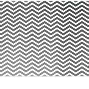 Skinit Extra Large Gaming Mouse Pad - Silver Chevron Design with Stitched Edges, Waterproof, Non-Slip Rubber Base, Desk Mat for Keyboard & Mouse, 35.75" x 15.4" inches