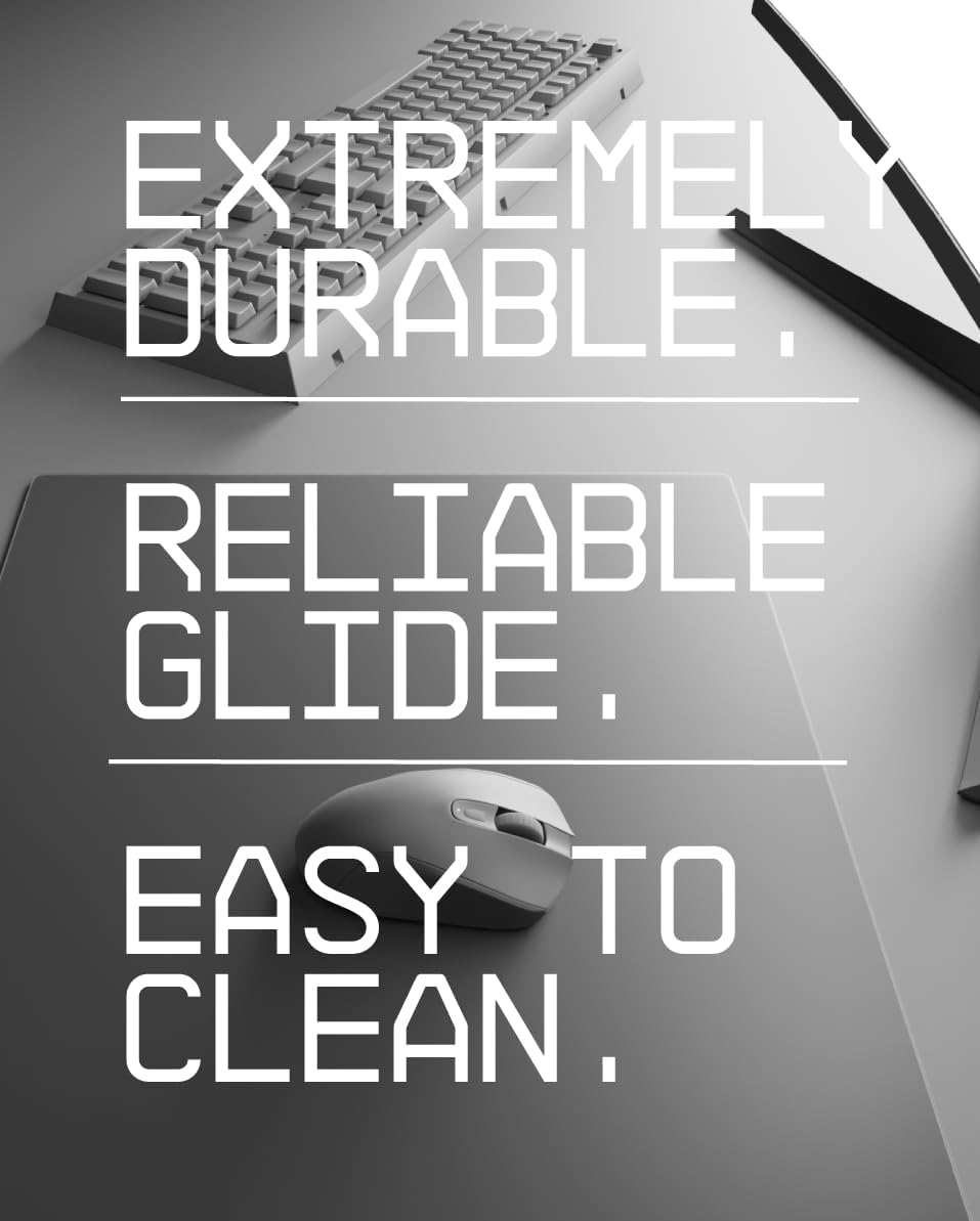 SkyPAD Glas 3.0 XL Gaming Mouse Pad with Cloud Logo | Professional Large Mouse Mat | 400 x 500 mm | Black | Special Glass Surface with Improved Precision and Speed - Image 4