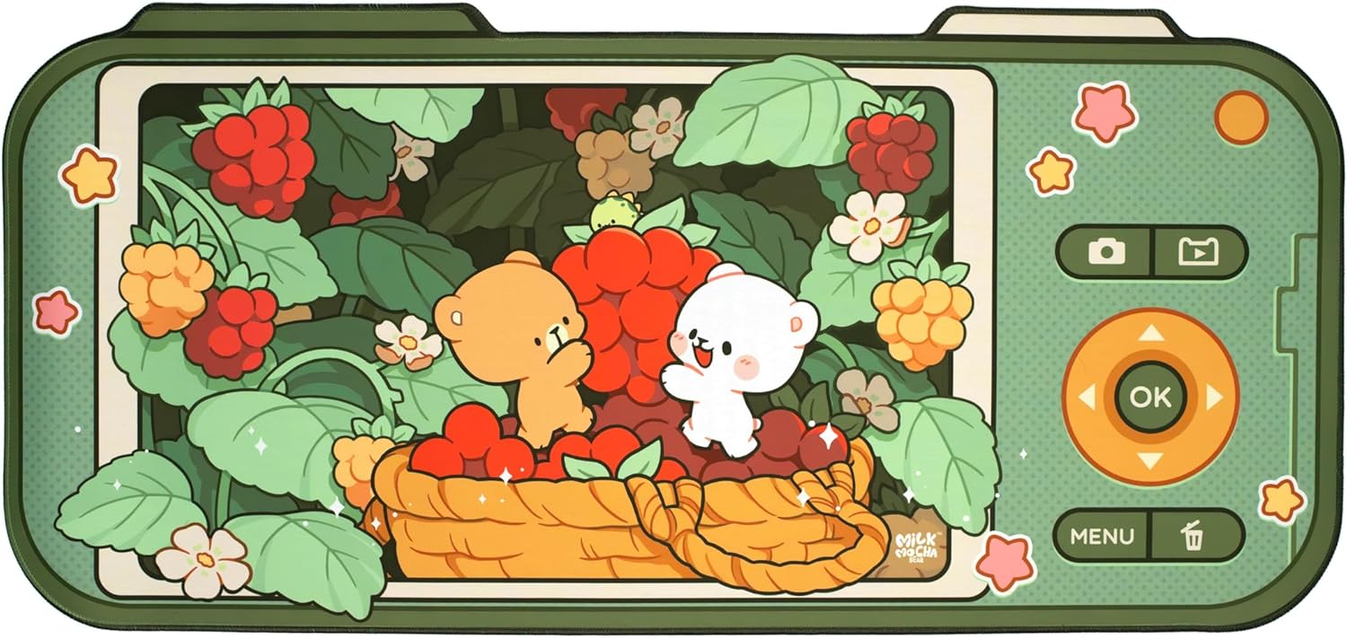 Starry Dream Desk Mat Authentic Milkmochabear Merchandise Cute Extra Large Gaming Mouse Pad with Non-Slip Rubber Base for Computer Keyboard Laptop, Home Office Accessories (35.5" x 15.7") - Image 4