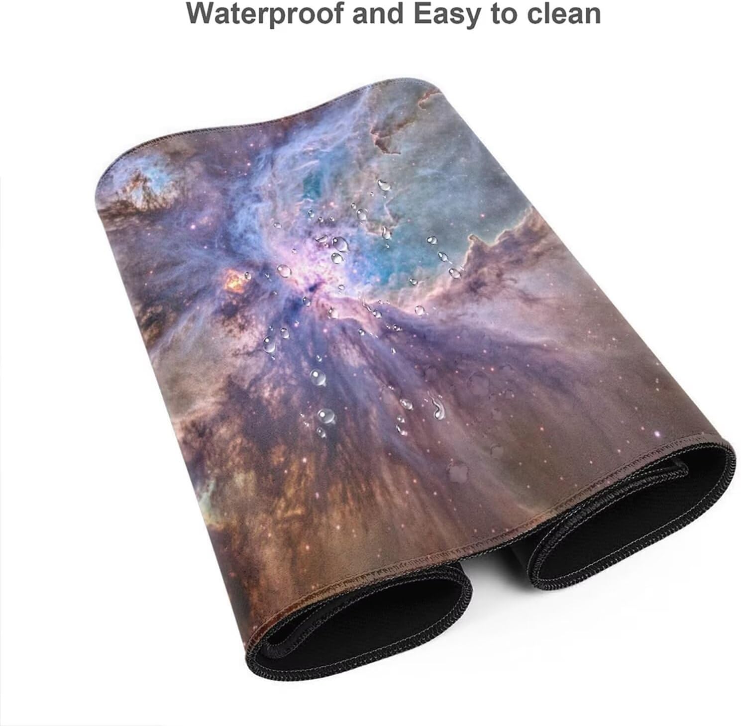 Starry Night Mouse Pad Abstract Desk Mat, Large Mouse Pad 47.2x23.6 inch, XXL Mousepad with Non-Slip Rubber Base, Waterproof Keyboard Mat with Stitched Edges, Gaming Mousepad for Office Decor Q704 - Image 5