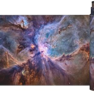 Starry Night Mouse Pad Abstract Desk Mat, Large Mouse Pad 47.2x23.6 inch, XXL Mousepad with Non-Slip Rubber Base, Waterproof Keyboard Mat with Stitched Edges, Gaming Mousepad for Office Decor Q704