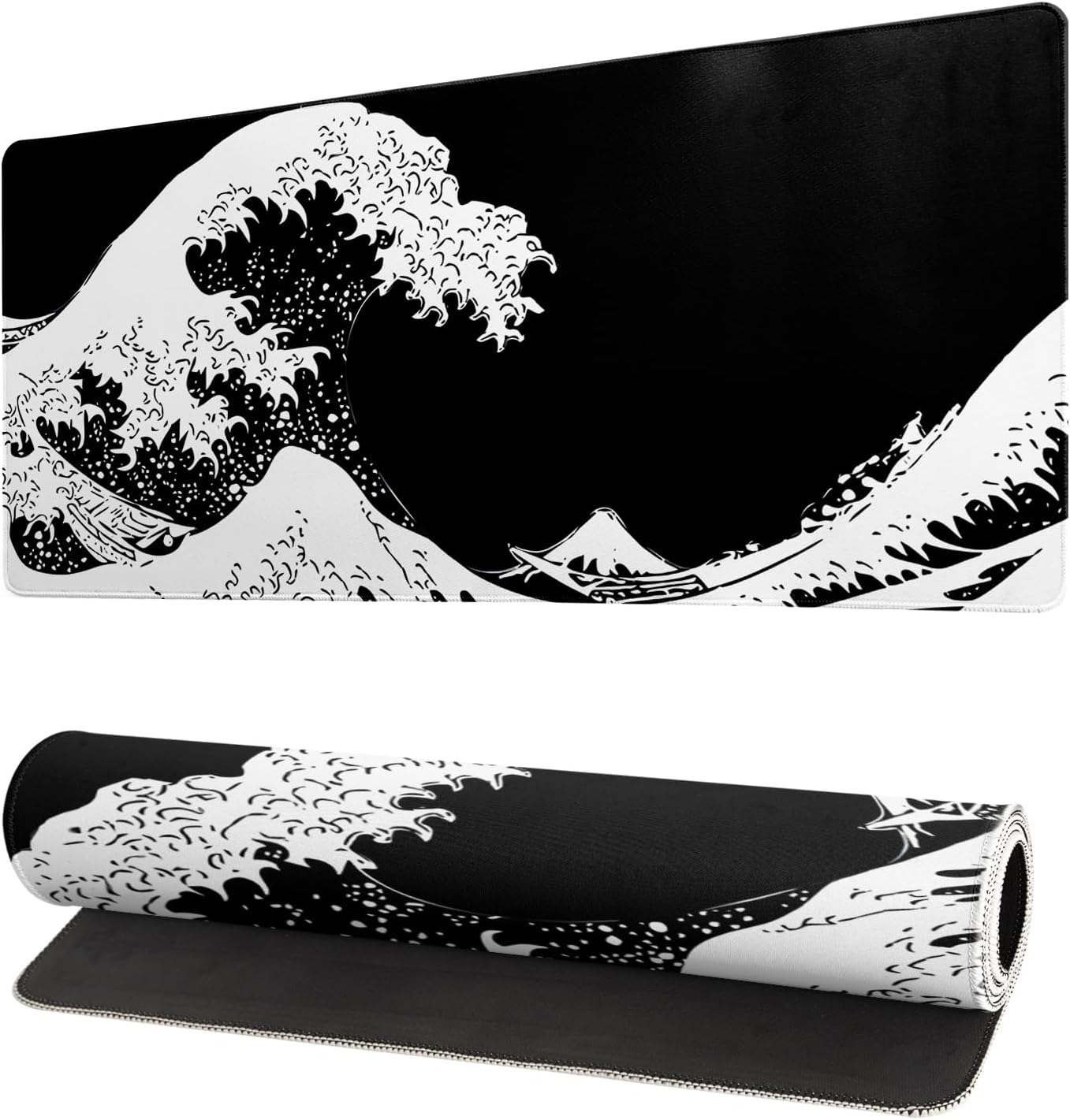 Topographic Contour Extended Big Mouse Pad Large,Gaming Mouse Pad Desk Pad,27.6x11.8 Inch Long Computer Keyboard Mouse Mat Mousepad with 3mm Non-Slip Base and Stitched Edge for Gaming and Office - Image 15