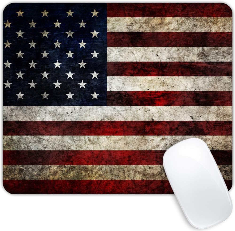 United States National Flag Mousepad Non-Slip Rubber Base Mouse Pads for Computers Laptop Office Desk Accessories Mouse pad (National Flag, 1pc)