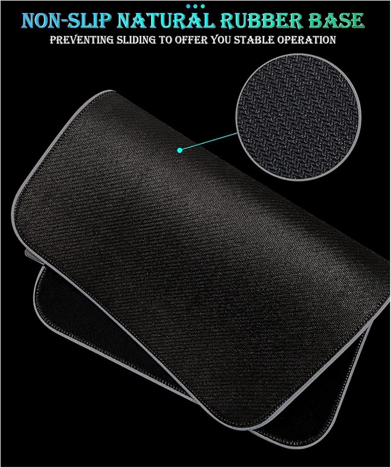 Wide Mouse Pad, Oversized Extended Mousepad, Large Gaming Mouse Pad Desk Pad, Anti-Slip Rubber Base and Stitched Edge, Extra Large Soft Computer Keyboard Mouse Mat (Color : C, Size : 300x800x4mm) - Image 6