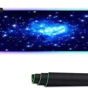 Wide Mouse Pad, Oversized Extended Mousepad, Large Gaming Mouse Pad Desk Pad, Anti-Slip Rubber Base and Stitched Edge, Extra Large Soft Computer Keyboard Mouse Mat (Color : C, Size : 300x800x4mm)