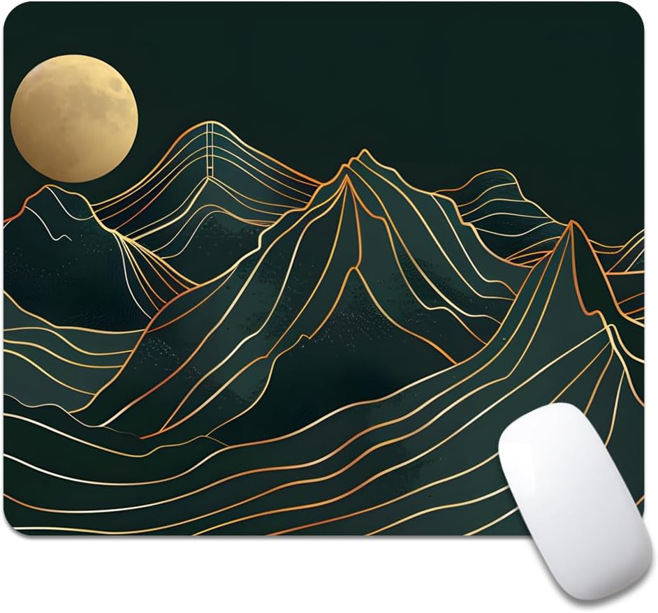 Wood Grain American Flag Hunting Deer Square Mouse pad, Texture, Waterproof, Anti Slip Rubber Base, Computer Mouse pad, Laptop Mouse pad - Image 18