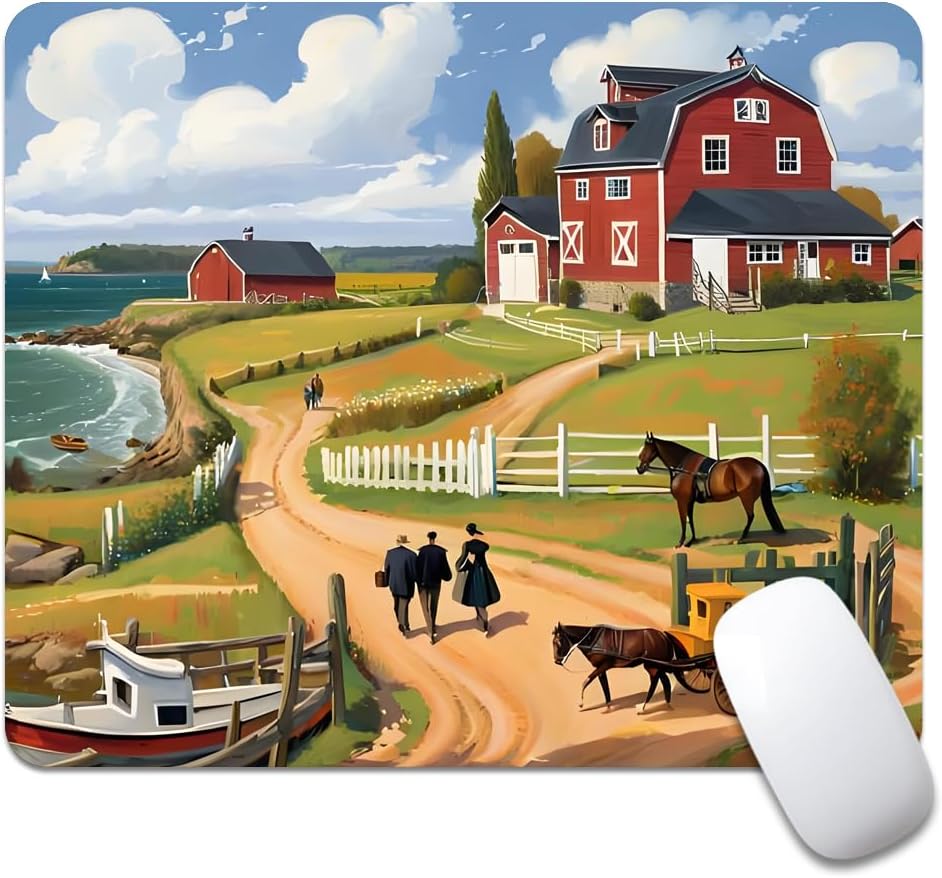 Wood Grain American Flag Hunting Deer Square Mouse pad, Texture, Waterproof, Anti Slip Rubber Base, Computer Mouse pad, Laptop Mouse pad - Image 32