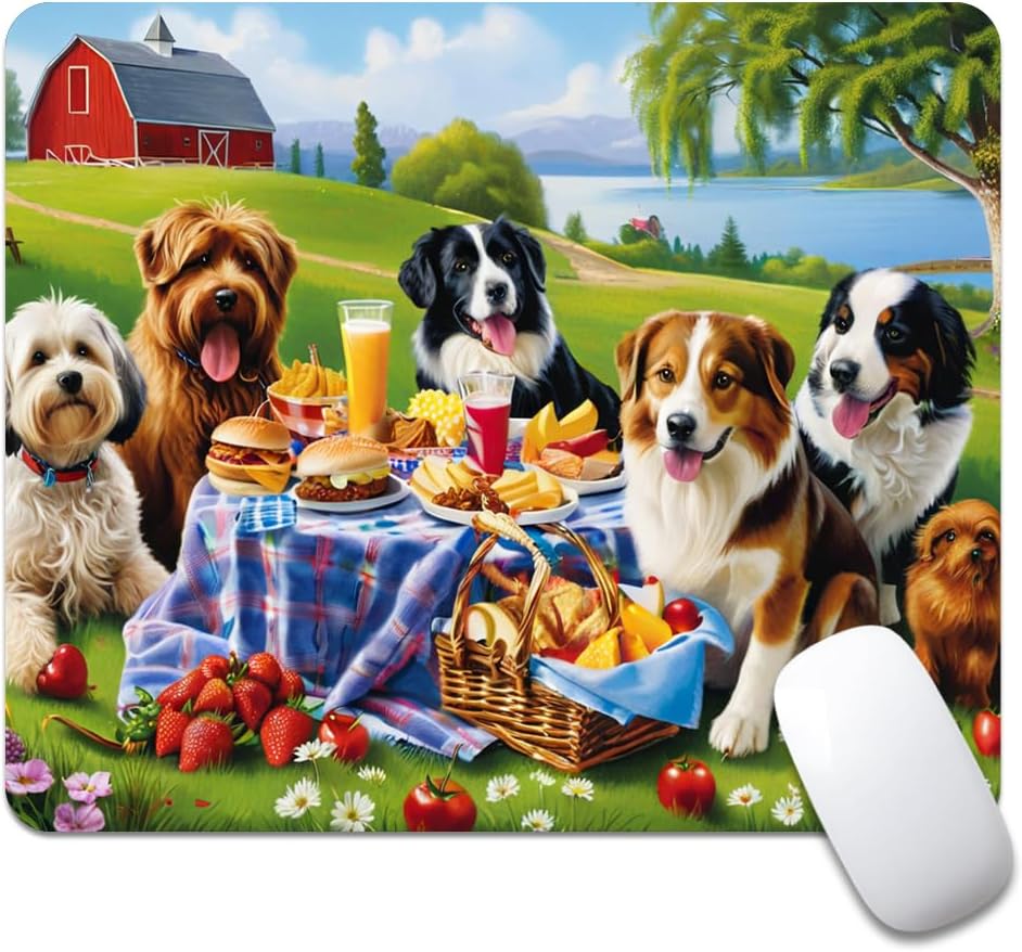 Wood Grain American Flag Hunting Deer Square Mouse pad, Texture, Waterproof, Anti Slip Rubber Base, Computer Mouse pad, Laptop Mouse pad - Image 11