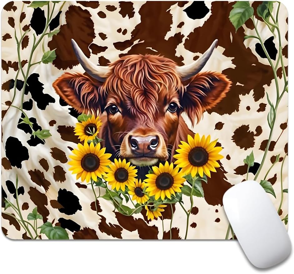 Wood Grain American Flag Hunting Deer Square Mouse pad, Texture, Waterproof, Anti Slip Rubber Base, Computer Mouse pad, Laptop Mouse pad - Image 35