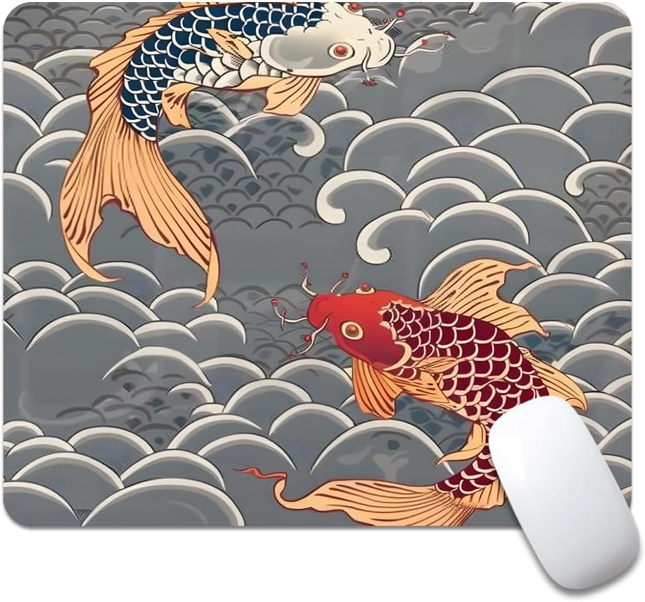 Wood Grain American Flag Hunting Deer Square Mouse pad, Texture, Waterproof, Anti Slip Rubber Base, Computer Mouse pad, Laptop Mouse pad - Image 15