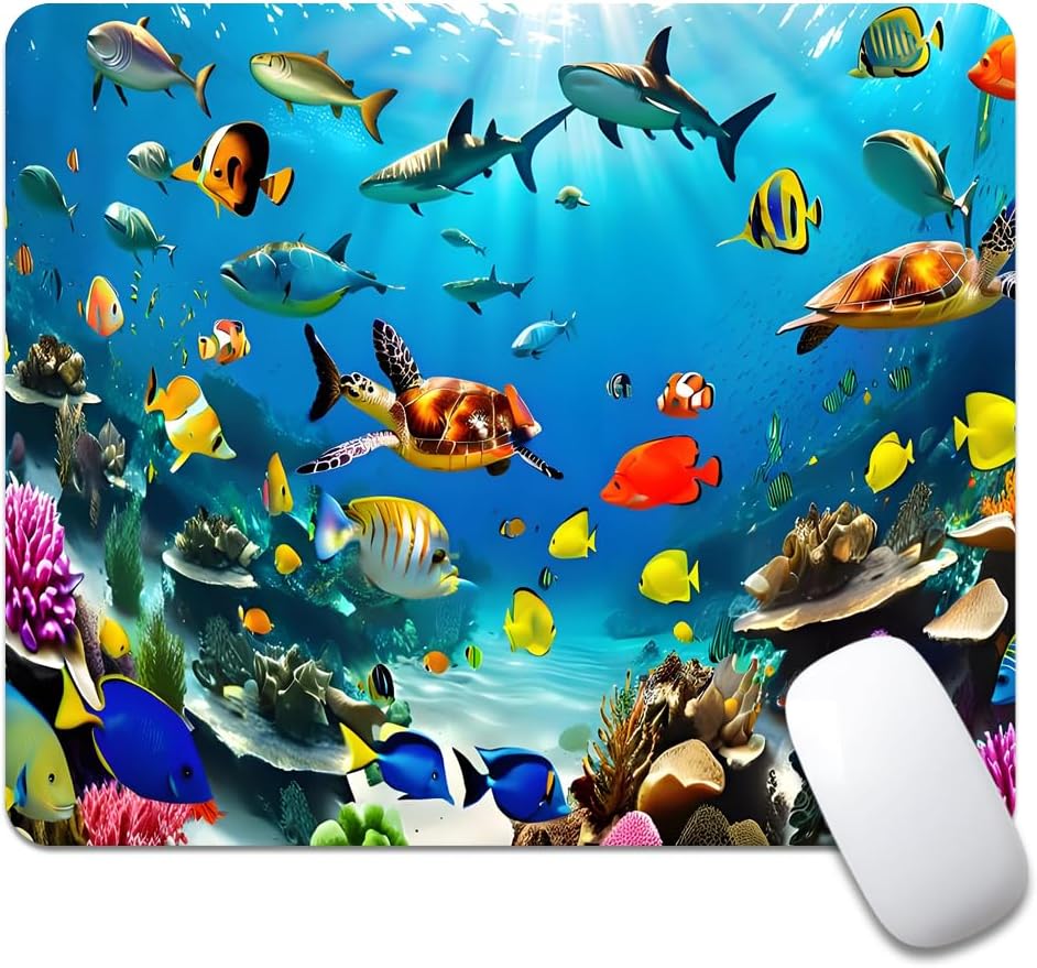 Wood Grain American Flag Hunting Deer Square Mouse pad, Texture, Waterproof, Anti Slip Rubber Base, Computer Mouse pad, Laptop Mouse pad - Image 13